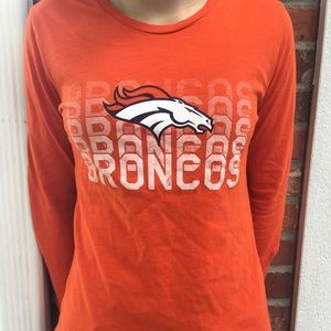🏈Orange NFL Broncos Long Sleeve T-Shirt🏈